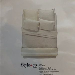 NEW White Quilt Bed Spread Cover Style & Co Macy’s